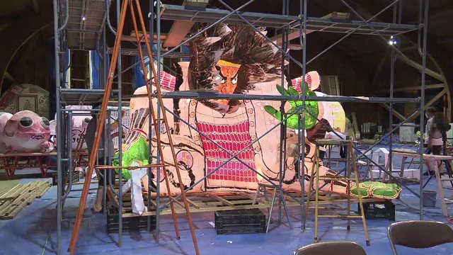 まつりまで1週間　9月6日のねぶたの様子