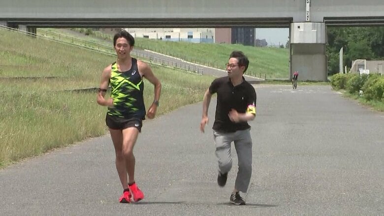 井上アナが本気で走るも…