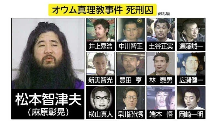 オウム真理教の13人の死刑囚