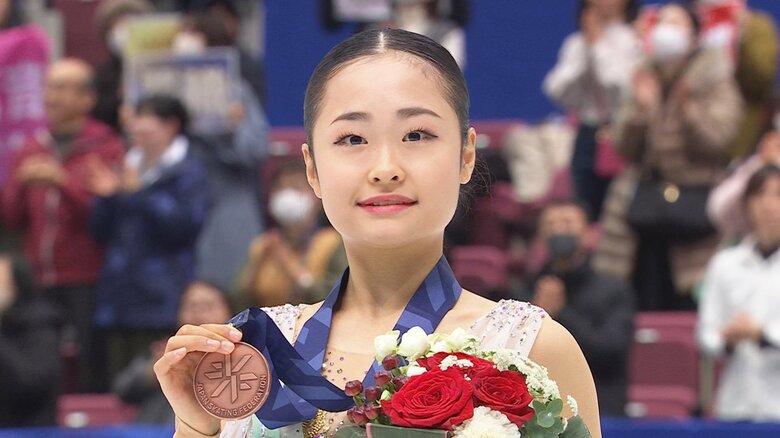 全日本で3位表彰台にのぼった島田（2023年）
