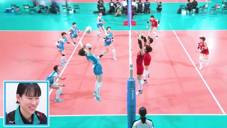 「スパイクのスイングも速い」