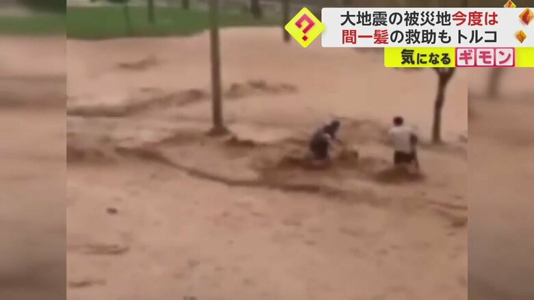 もう1人駆けつけ、間一髪で救助に成功（画像：IHAより）