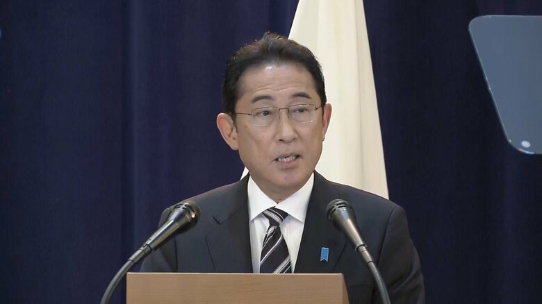 訪問先のニューヨークで会見する岸田首相　日本時間21日