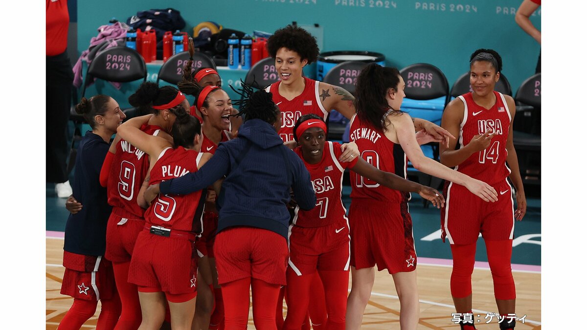 パリ五輪 女子バスケットボール アメリカがフランスを破り