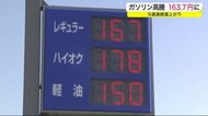 ガソリン高騰 163.7円に 灯油も7年ぶり 1900円超<岩手県>
