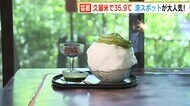 “涼スポット”が人気!かき氷や滝でひんやり 久留米市35.9℃ 福岡県内9地点で2021年一番の暑さ