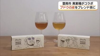ワイン造りで出た「ブドウ」の搾りかすをブレンド茶に　ワイナリーと老舗茶舗がコラボ（島根・雲南市）