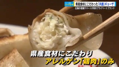 「餃子としあわせ」広島のデパートが消費者と二人三脚で開発したPB餃子　2年がかりの大仕事で開発責任者の目に涙