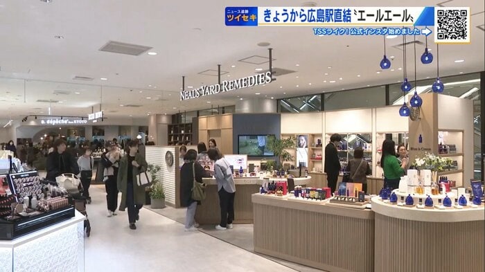 リニューアルした福屋広島駅前店の２階フロア