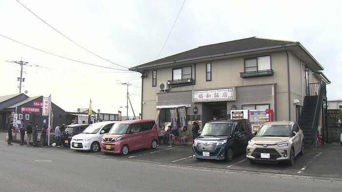 大村市の中華料理店「協和飯店」長蛇の列だ