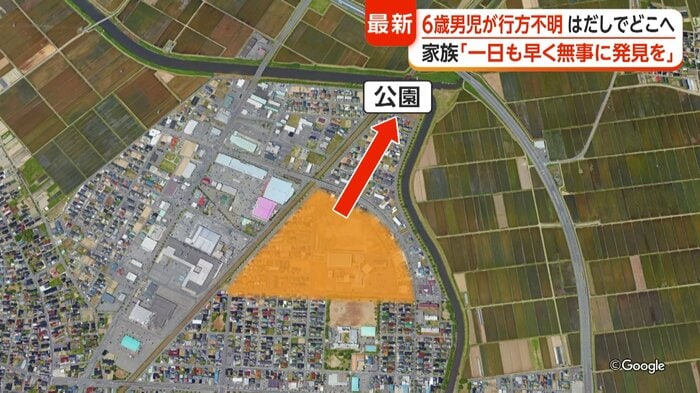オレンジの部分が優斗さんの自宅付近