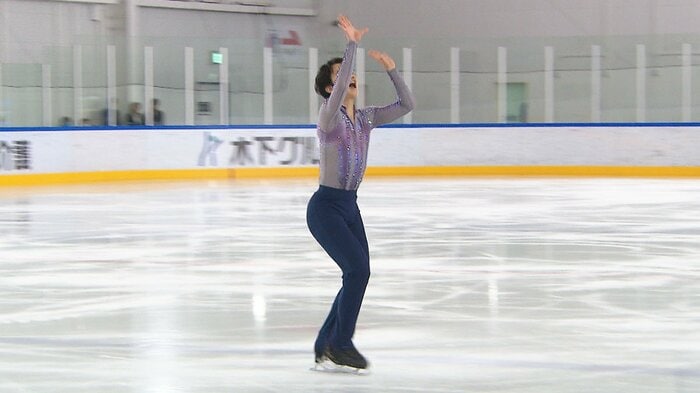 「イケイケ盆踊り」なステップシークエンスで会場を魅了した友野(近畿選手権)