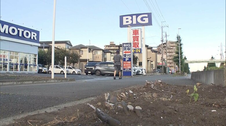 「ビッグモーター」所沢店前の土壌から除草剤成分検出　市販除草剤の数倍の濃度　警察に被害届提出へ　埼玉県｜FNNプライムオンライン