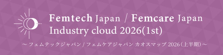 女性特有の健康課題を解決する製品・サービスの市場を可視化した「フェムテックジャパン フェムケアジャパン カオスマップ2026（上半期）」を1月14日に発表