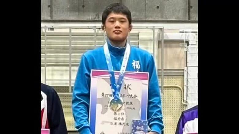 国スポ・レスリング少年男子　福井県勢の日浦選手（敦賀気比高）が初優勝｜FNNプライムオンライン