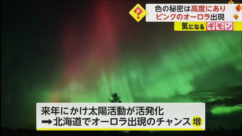 2024年にかけては、北海道でもオーロラが現れるチャンスが増えるとのこと
