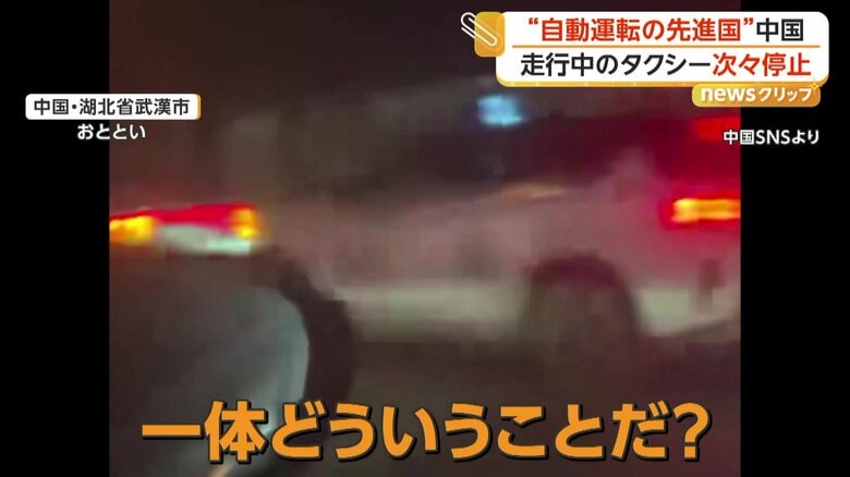 「一体どういうことだ？」と困惑した様子を見せている撮影者