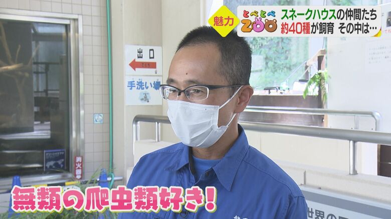 無類の爬虫類好きの熊岡さん