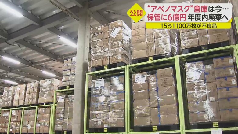 保管されている“アベノマスク”（東京近郊）