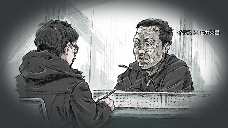 拘置所内での接見の様子