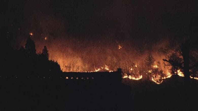 岩手・大槌町山林火災焼失面積1373ヘクタールに