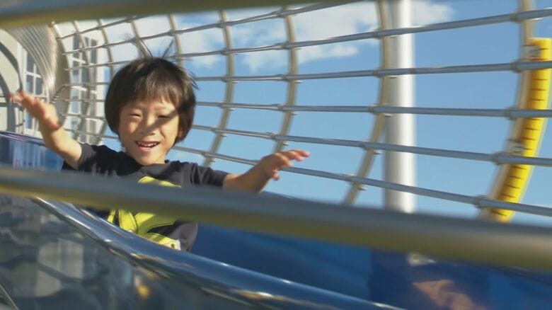 5歳　滑り台で遊ぶ（2024年9月20日　10月1日で6歳）