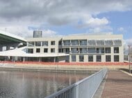 ホテルやビーチバレーコート等…名古屋・中川運河のほとりで建設進む商業施設『NAKAGAWA CANAL DOORS』6月開業へ