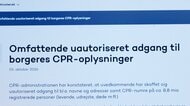 デンマーク版「マイナンバー」人口超える880万人分に不正アクセス　死亡者や国外転出者含め1100万人分登録