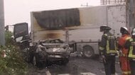 「車の倍くらいの火が出てました」対向車線のトラックと衝突した乗用車が炎上　1時間後に鎮火も3人死亡2人けが　千葉市