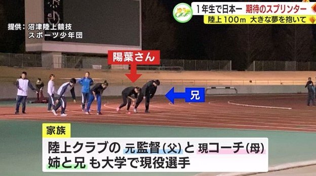 父母が監督・コーチの陸上クラブで練習