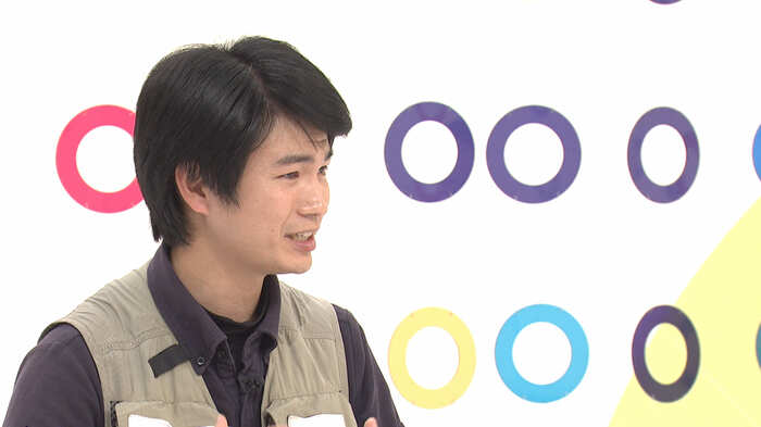 スタジオでトルコの現状や支援について話してくれた近藤さん