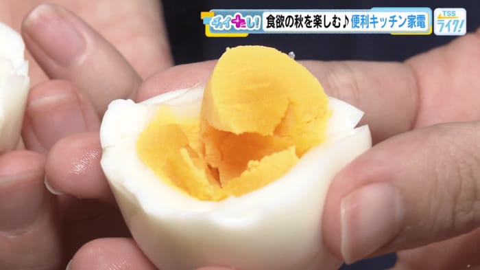 ゆで卵や温泉卵が簡単に作れる