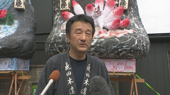 亀田岩万燈保存会　立川義浩 顧問