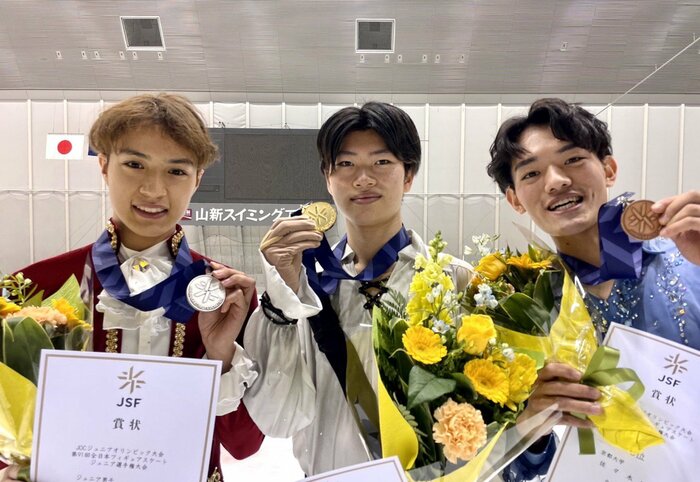 ジュニア男子表彰台