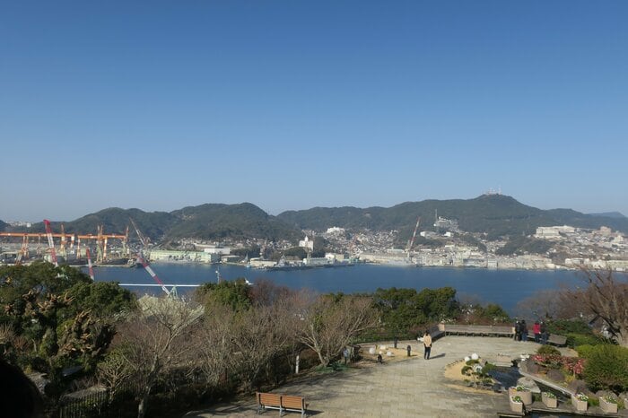 グラバー園から見下ろす長崎港