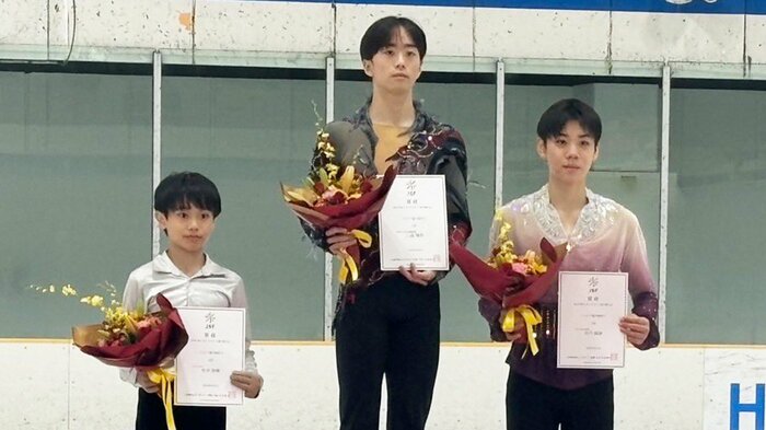 中部選手権ジュニア男子表彰台
