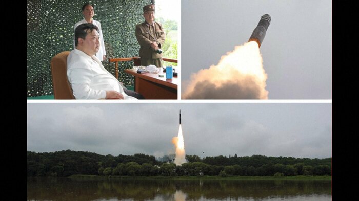 「火星18型」の発射を視察する金正恩総書記 2023年7月