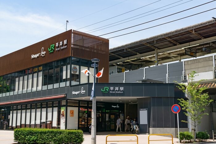 事件現場となったJR平井駅 東京・江戸川区