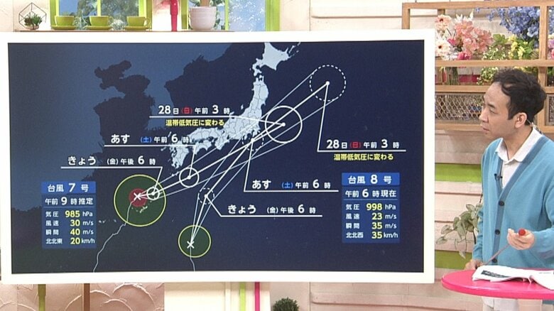 【台風情報】週末に関東最接近“ダブル台風” 今できる備えは？ 土砂災害･河川はん濫に厳重警戒を 天達気象予報士解説｜FNNプライムオンライン