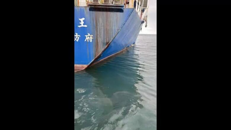 【速報】倉敷市沖の瀬戸内海に重油流出　停泊中の船に給油中に流れ出したか　海保が調査中【岡山】｜FNNプライムオンライン