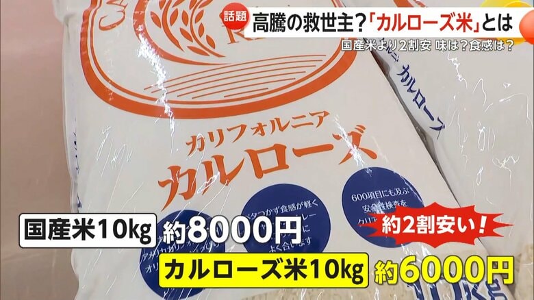 価格高騰の救世主か…“カルローズ米”の人気拡大　国産米より2割安　「予想外のおいしさ」カレー・リゾットに最適…おにぎりには不向きか｜FNNプライムオンライン