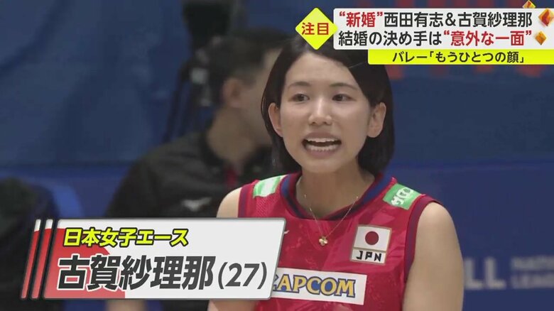 キャプテンとしてチームをけん引する古賀紗理那選手