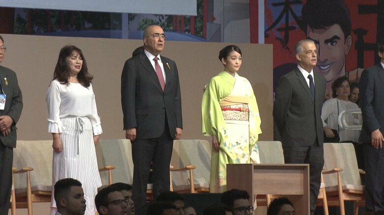 ブラジルを訪問し日本人移住110周年記念式典に出席した小室眞子さん　2018年7月