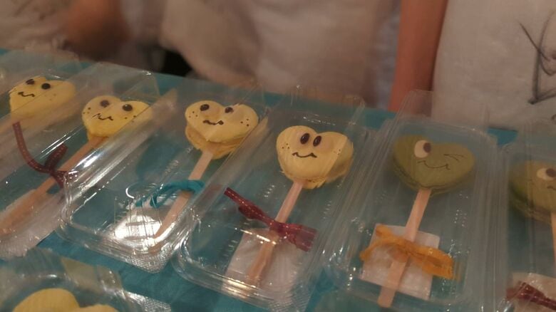 完成したスイーツ