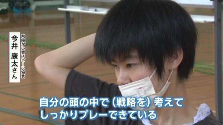 練習熱心な牟田晴美さん（24）