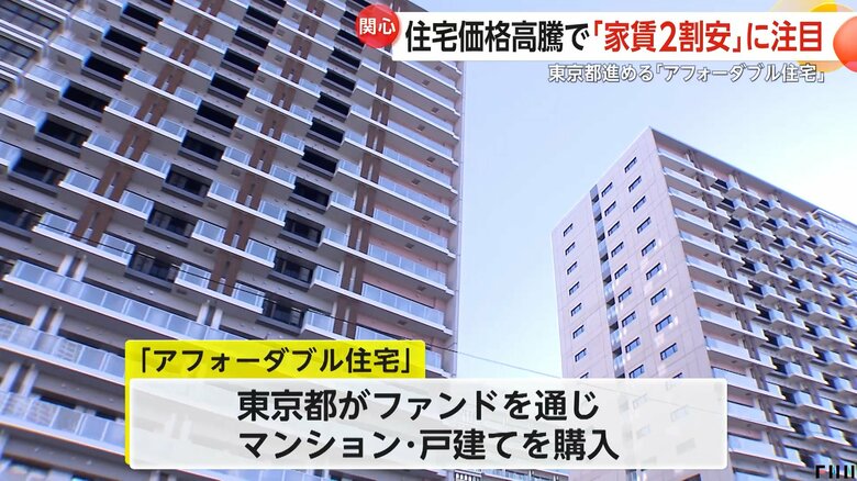 東京都が進めている家賃2割安の「アフォータブル住宅」