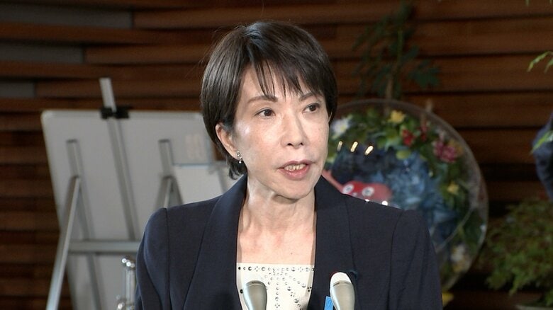 取材に応じる高市首相