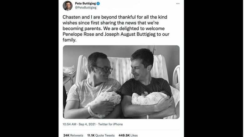 ブティジェッジ氏自身のツイッターより