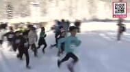 「ちょっと走りづらかった…楽しかった！」雪上駆け抜ける「滝野ウィンターマラソン」10回目の開催で200人以上が参加―札幌市の朝の最低気温氷点下5．2℃〈ランナーたちが冬景色を楽しみながら汗流す_北海道