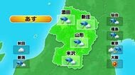 【天気／山形】山形市34℃と猛暑日に迫る暑さ予想　25日（土）～29日（水）広い範囲で雨予想
